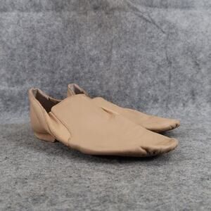 Dance Now Shoes Womens 5 Jazz Booties Brown Pull On Split Sole Stretch Comfort